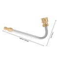 thumbnail image 2 of HINTRMENT 1Pcs Stainless Steel Extension Rod 17CM for Home Cleaning and Outdoor Use Pressure Washer Fitting Adapter, 2 of 7