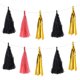 thumbnail image 1 of Guirnalda de borlas de papel Unique Bargains 15uds Negro Dorado Rojo, 1 of 4