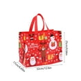 thumbnail image 3 of Christmas Non-Woven Gift Bags with Handles for Holiday Xmas Party Gifts Wrapping Shopping and More (Red), 3 of 6