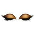 thumbnail image 2 of One-Step Eyeshadow - Gold (Do Not Ship Orange Version!) - Lazy Shadow EyéLásh Patch 2 in 1 3D Eyeshadow EyéLáshes Makeup Stickers Without Makeup Natural Reusable Colorful Eyelid Li Makeup Organizers, 2 of 3