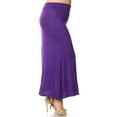 thumbnail image 2 of Women's Plus Size Trendy Style Solid Maxi Skirt, 2 of 4