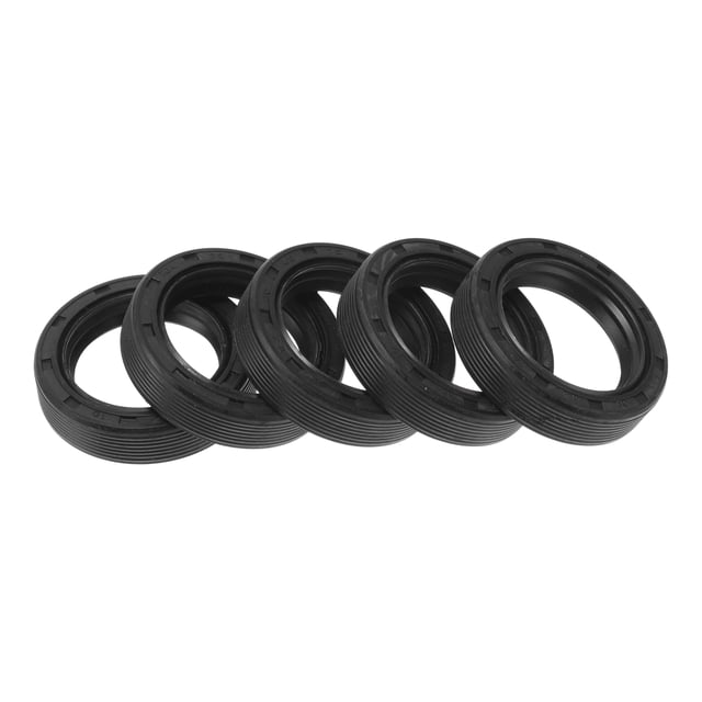 Anillo de sello de aceite universal Unique Bargains Sello de labio TG4 30x42x10mm Caucho NBR negro de alta presión 5 Pcs