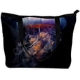 thumbnail image 2 of Jellyfish Canvas Leather Mix Crossbody Bag Twill Sponge Jeanette Handheld Shoulder Messenger Purse 30x10.5x39cm/11.8x4.1x15.4in, 2 of 5