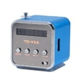 thumbnail image 2 of Mini altavoz reproductor de música Radio FM portátil PC soporte de moda tarjeta TF y disco U azul, 2 of 13