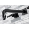 thumbnail image 4 of Kingston Brass KS6020ML Milano Two-Handle Wall Mount Roman Tub Faucet, Matte Black, 4 of 7