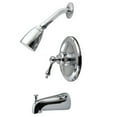 thumbnail image 1 of Single Lever Handle Tub & Shower Faucet with Metal Lever Handle, Chrome, 1 of 1