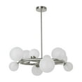 thumbnail image 2 of Dainolite 12 Light Halogen Round Chandelier - Vintage Bronze, 2 of 2