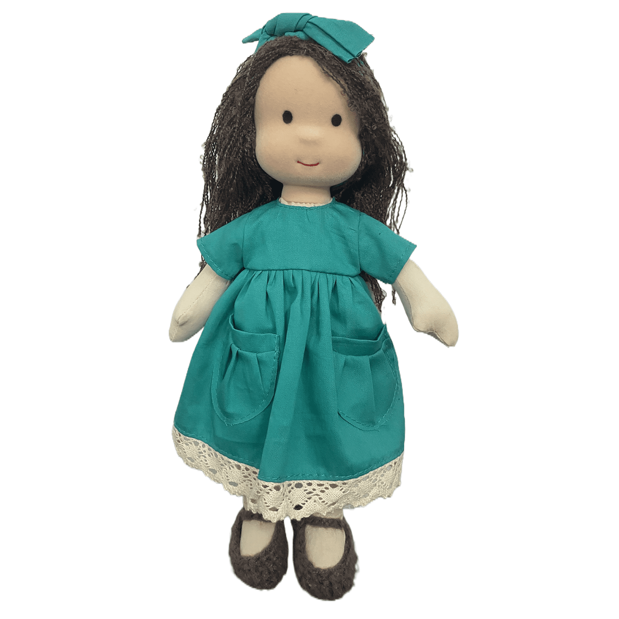 Raruxxin 11.81 Inch Waldorf Handmade Plush Baby Doll Girl with Clothes