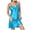 Sky Blue, variant on Stamzod Satin Nightgowns for Women V-Neck Lace Trim Spaghetti Straps Sleep Dress Soft Comfy Ladies Pajamas XL