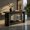 Black, variant on Demi Bonn 63" Farmhouse Console Table with Curved Legs, Rustic Two-Tier Entryway Sofa Table for Living Room, Hallway, or Behind Couch, Brown