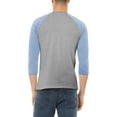 thumbnail image 2 of Hat and Beyond Mens Premium Baseball 3/4 Sleeve Raglan T-Shirt with Two Tone Contrast, 2 of 6