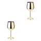 thumbnail image 4 of Kearding Copa de vino de acero inoxidable, copa de cóctel de una sola capa, herramienta de cocina, copas de doméstico para accesorios de Oro 2piezas, 4 of 6