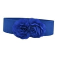 thumbnail image 3 of Segolike Womens Wide Belt Casual Corset Belt Elastic Waist Belt for Coat Dress Decoration Blue, 3 of 8