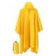thumbnail image 2 of Poncho de lluvia con capucha y bolsillo frontal, cubierta para la lluvia, chaqueta impermeable, poncho para adultos para adultos, equitación al aire Amarillo, 2 of 10