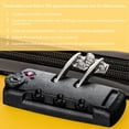 thumbnail image 5 of Zimtown 20/24/28" Hardside Spinner Suitcase 3 Piece ABS Luggage Set with TSA Lock, Yellow, 5 of 8