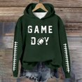 thumbnail image 2 of WEAIXIMIUNG Sweat à Capuche pour Femmes, Imprimé Football Baseball, Col Rond et Manches Longues, 2 of 4