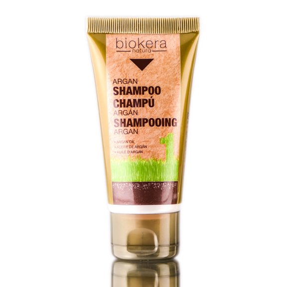 1.8 oz , Salerm Biokera Natura Argan Shampoo Hair Scalp, Pack of 1 w/ SLEEK Teasing Comb