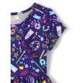 thumbnail image 3 of The Children's Place Girls Short Sleeve School Doodle Print Dress, Sizes XS-XXL, 3 of 3