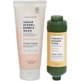 thumbnail image 1 of Voesh Shower Empower Duo, Shower Filter & Sugar Scrub, Citrus Crush, 1 of 5