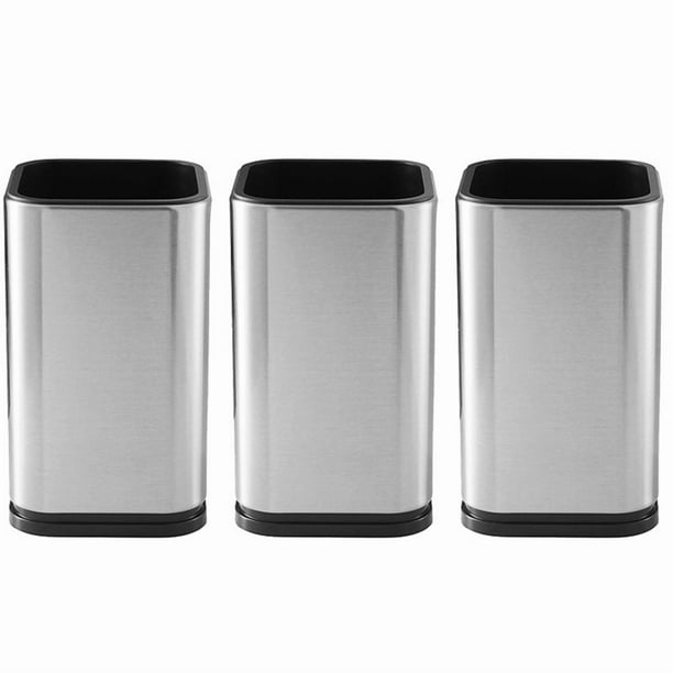 3X Soporte de Utensilios de Cocina de Acero Inoxidable, Almacenamiento de Cubiertos de Cocina, 17X10 cm