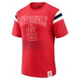 thumbnail image 2 of Men's Darius Rucker Collection by Fanatics Red St. Louis Cardinals Distressed Sleeve Stripe T-Shirt, 2 of 6