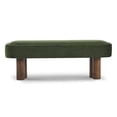 thumbnail image 7 of Christopher Knight Home 51.57" Upholstered Dining Bench with Wooden Legs, Chic Modern Design, Green, 7 of 7