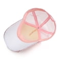 thumbnail image 3 of HNMKIU Breathable Sequins Baseball Cap for Sun at Beach Hop Outdoor Activities Pink,One Size, 3 of 4