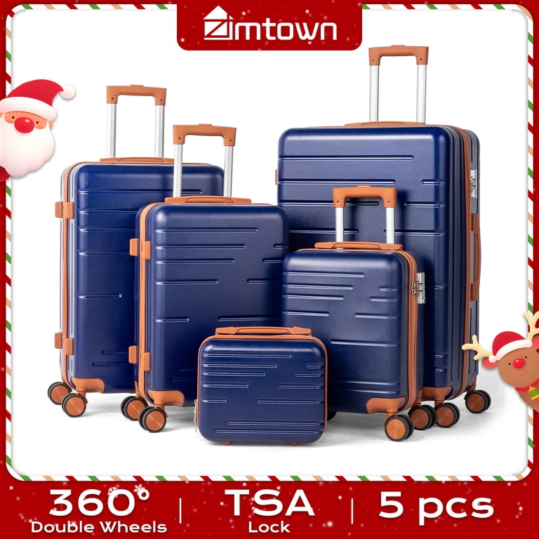 Zimtown Luggage 5 Piece Sets Suitcase ABS Hardside with Spinner