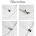 thumbnail image 4 of Accesorios de Ropa de Cama Tensor de sábanas Ajustable Correa elástica para sábanas, para sábanas, sofás, Fundas de Planchado de 60 a 200, Blanco de 8, 4 of 5