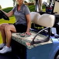 thumbnail image 2 of Jeiento Cute Paw Golf Cart Seat Cover for 2 Seats Summer Golf Cart Rear Seat Cover Boho Flower Universal Golf Cart Seat Blanket Comfortable and Keeps Warm in Winter, 2 of 5