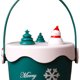 thumbnail image 3 of FLhrweasw Cubo Navideños Con Asa Cubos Regalos Navideña (muñeco Nieve Verde Redondo), 3 of 9