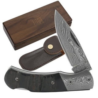 Boker Mini Trapper Pocket Knife Carbon Steel Blades Brown Jigged Bone  Handle - Morris