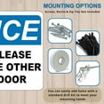 thumbnail image 4 of ADA CENTRAL SIGNS - Notice Please Use Other Door with Left Arrow Sign - ADA Compliant Digitally Printed Text Wall Signs - OSHA Safety Evacuation Signs for indoors and outdoors, 4 of 7