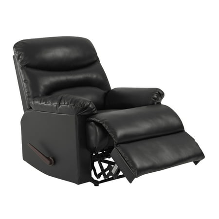 Set Wall Hugger - Perie Wall Hugger Recliner in Black Renu Leather