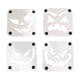 thumbnail image 2 of Posavasos Cuadrados de Madera con Forma de Calabaza para Halloween, Modelo Diablo | Posavasos Reversibles de Madera Oscura | Decoración Resistente Al Calor para Fiestas | Protección de Mesa Espeluzna, 2 of 6