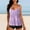 Purple, variant on Tankini Plus Size Swimsuit for Women 2 Piece Modest Beach Vacation Tie Dye Summer Bathing Suits for Juniors