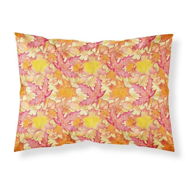 Carolines Treasures BB7498PILLOWCASE Fall Leaves Watercolor Red Fabric Standard Pillowcase