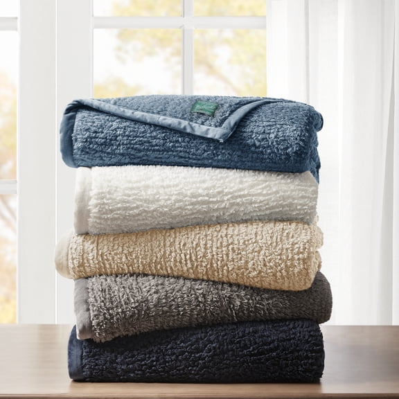 Woolrich Burlington Berber Blanket, Full/Queen, Ivory