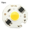thumbnail image 1 of 10 Uds AC220V 3W Chip integrado COB cuentas bombilla IC inteligente fuente de luz para lámpara (cálido), 1 of 9