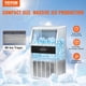 thumbnail image 2 of VEVOR Máquina para hacer hielo comercial, 130 lb/24 h, máquina para hacer hielo, 60 cubitos de hielo en 12-15 minutos, máquina para hacer hielo independiente con gabinete con capacidad de, 2 of 9
