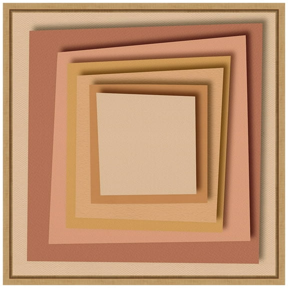 Amanti Art Stack Paper II Framed Canvas Wall Art Print