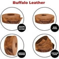 thumbnail image 4 of European Leather Works - Buffalo Belt Blanks 8-10 oz 3-4mm Size: 2.75"x40" 7x101.6cm - Vintage Tan Color Full Grain Leather Belt Straps/Strips for Tooling, Holsters, 4 of 8