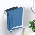 thumbnail image 4 of HUFEEOH 2 Pack Adhesive Hand Towel Holder, Sticky Towel Bar Towel Holder Wall Mounted, Stainless Steel Kitchen Towel Holder Hand Towel Rack for Bahtroom Hotel RV Kitchen (Polished Silver), 4 of 8