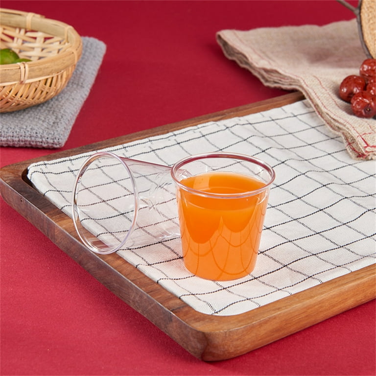 50 Pcs Clear Hard Plastic Shot Glasses 3 oz Disposable Shot Cups
