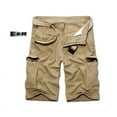 thumbnail image 4 of Summer Mens Military Cargo Shorts 2024 Men Cotton Loose Work Casual Overalls Plus Size, 4 of 6
