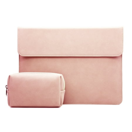 13 Inch Laptop Case, Leather Pouch Bag and Pouch Accessories for 2022 MacBook  Air 13.6 M2 A2681, 2018-2020 MacBook Air 13 M1 A2337/A1932/A2179,2016-2022  MacBook Pro 13 M1 M2-Pink
