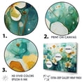 thumbnail image 3 of Designart "Elegance In Beige Transparent Botanical Florals" Plants Floater Framed Canvas Prints, 3 of 5