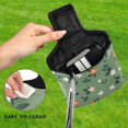 thumbnail image 4 of Haosy Flowers with Leaves Golf Mallet Putter Cover Strong Magnetic Leather Golf Club Headcover Closure, 4 of 7