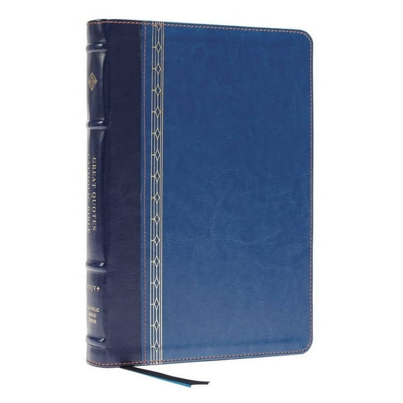 Nrsvce, Great Quotes Catholic Bible, Leathersoft, Blue, Comfort Print: Holy Bible, (Hardcover)