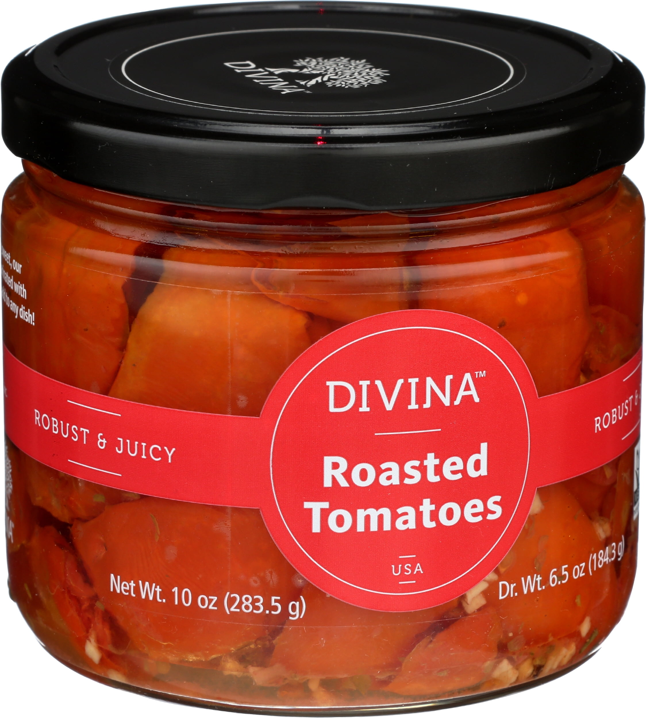 Pack of 6, Divina Roasted Red Tomatoes, 10 oz
